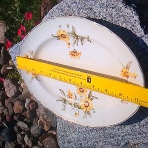 ⚜️ Vintage AUTUMN MIST Canonsburg   Yellow  Platter NOS  ANTHROPOLOGY